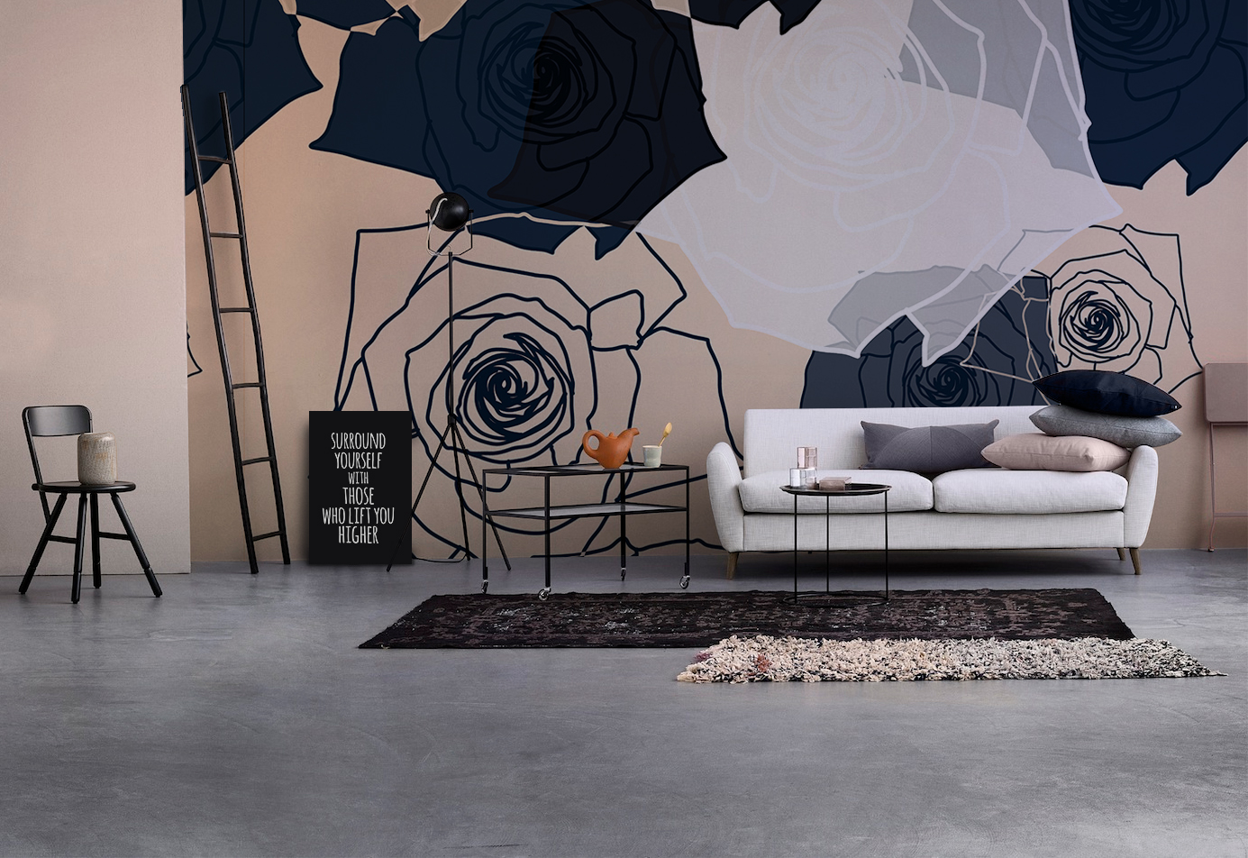 More Nature • Living room - Contemporary - Art & lifestyle - Flowers and plants - Wall Murals - Prints