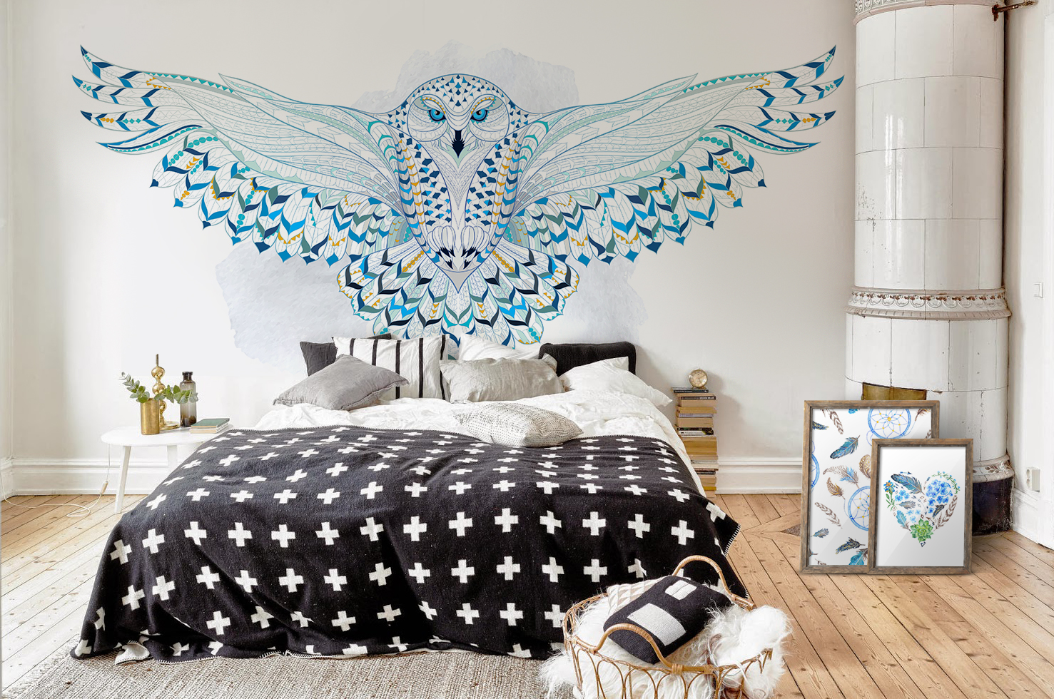 Sweet dreams • Scandinavian - Bedroom - Animals - Posters - Stickers