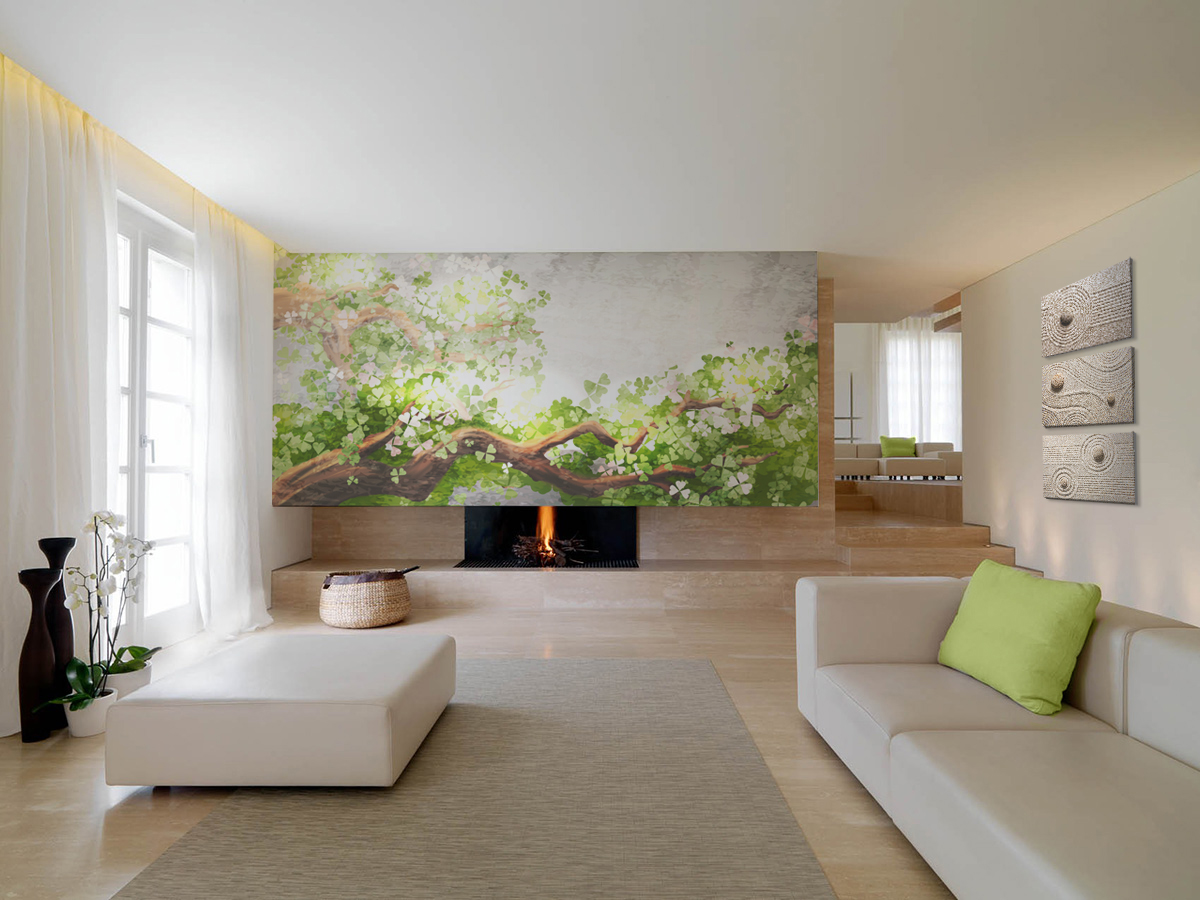 Karesansui • Japanese - Living room - Nature - Flowers and plants - Wall Murals - Prints