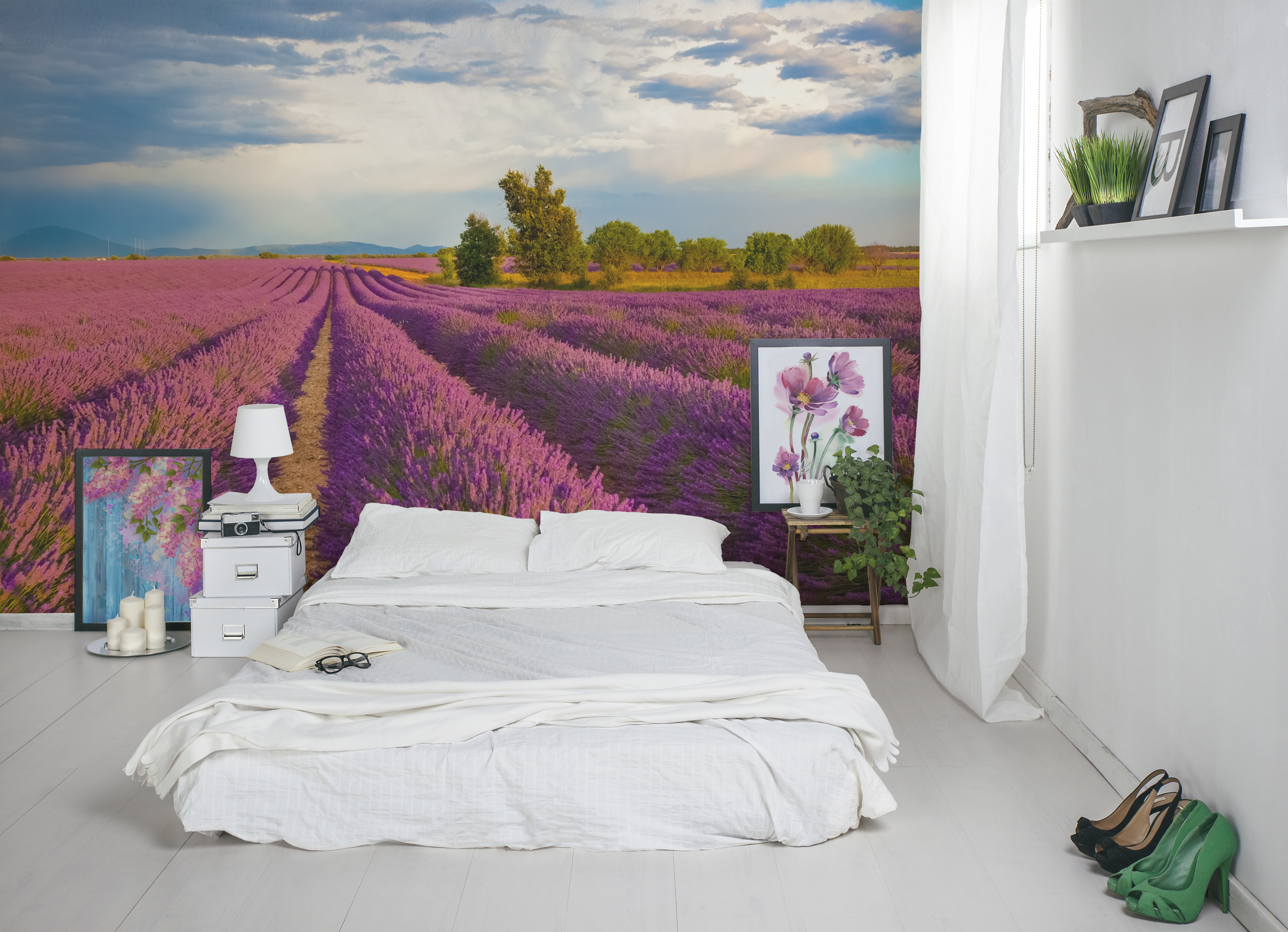 Heathland • Provencal - Bedroom - Flowers and plants - Landscapes - Wall Murals - Posters