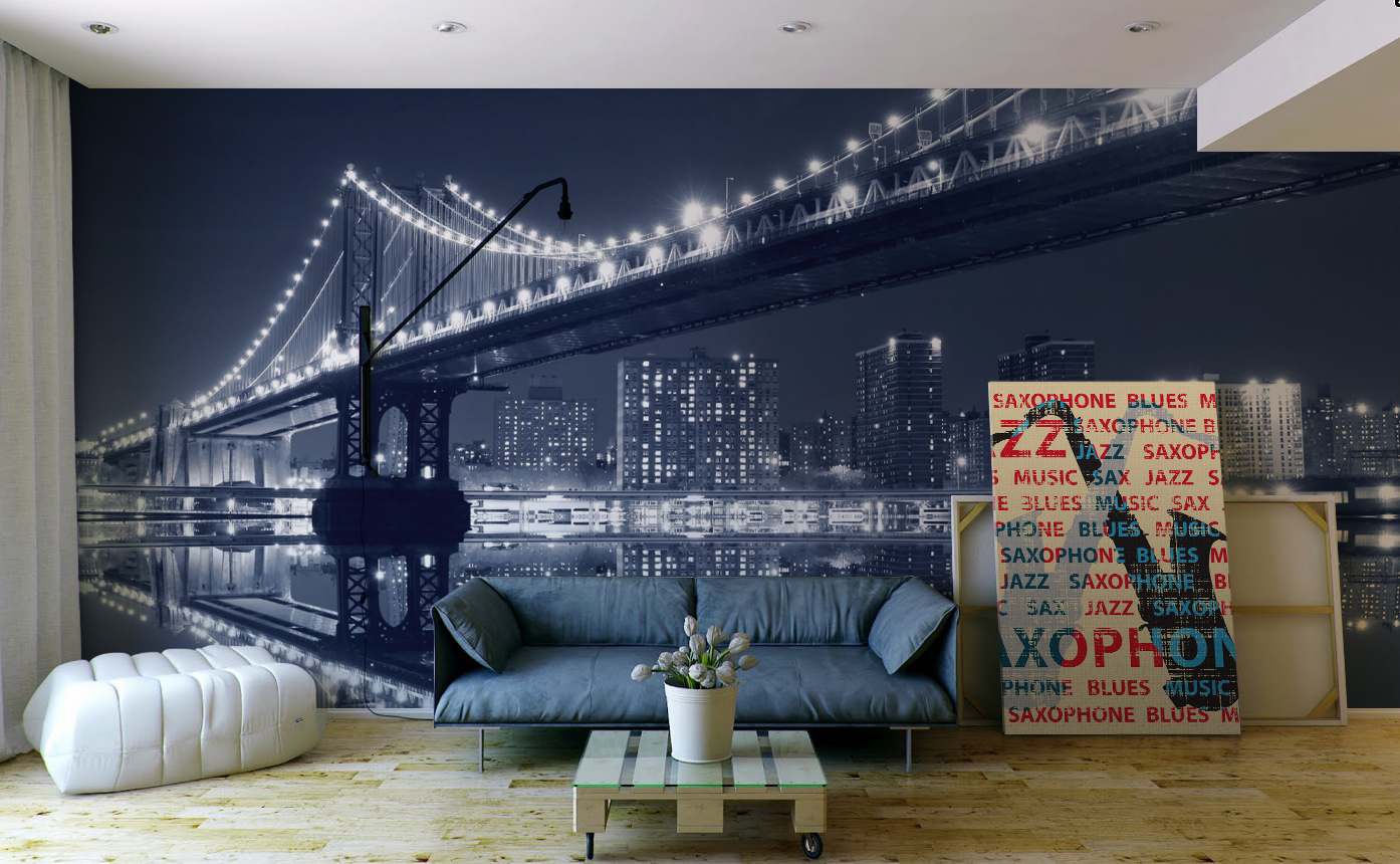 Big City Life • Minimalist - Living room - Architecture and buildings - Art & lifestyle - Wall Murals - Prints