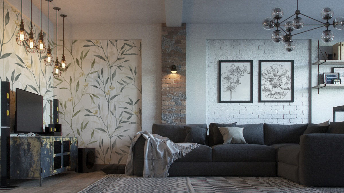 Botanic Garden • Industrial - Living room - Flowers and plants - Wall Murals - Posters