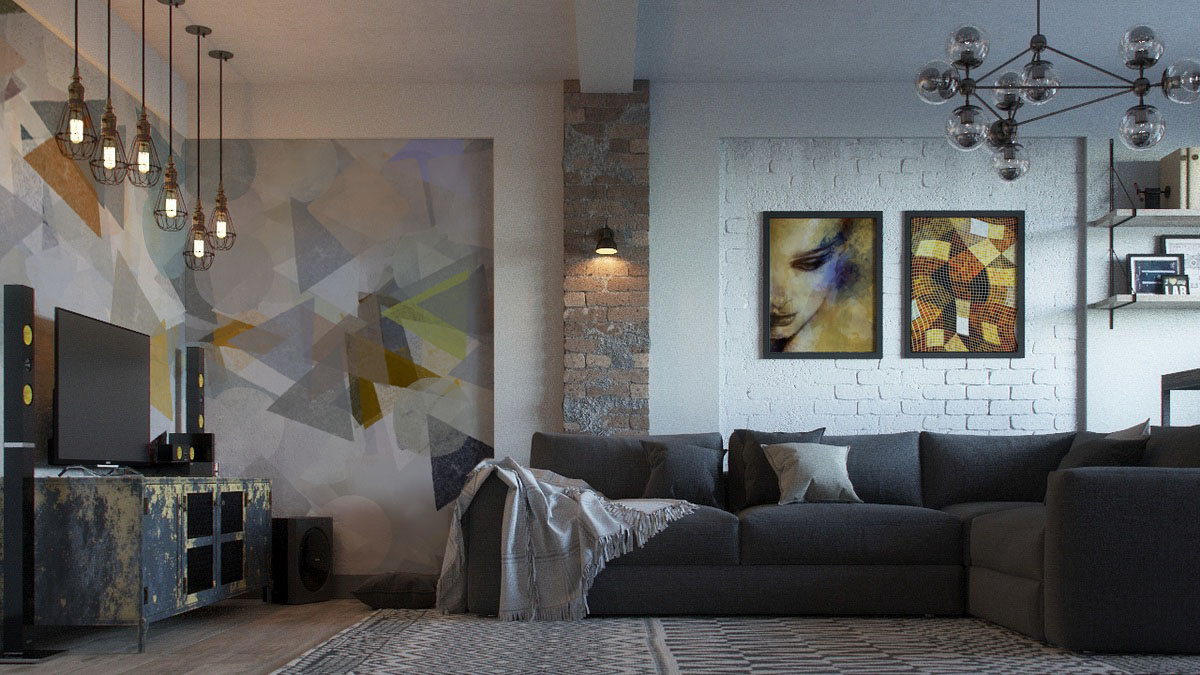 Autumn Atmosphere • Industrial - Living room - Abstraction - People - Wall Murals - Posters