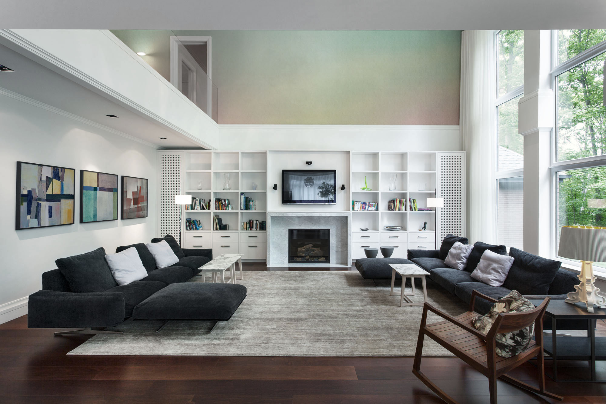 Artistic Trio • Living room - Contemporary - Abstraction - Wall Murals - Posters