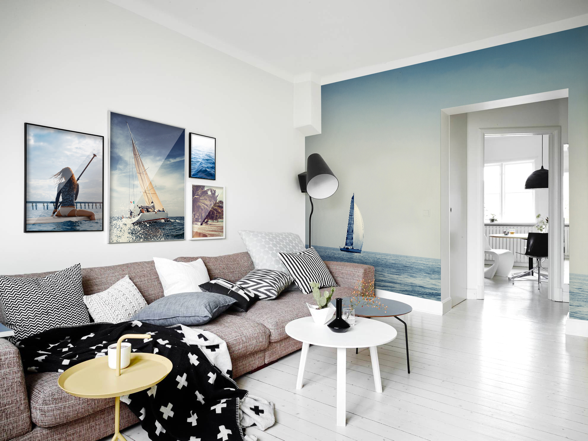 Oceanwaves • Scandinavian - Living room - Landscapes - Wall Murals - Posters
