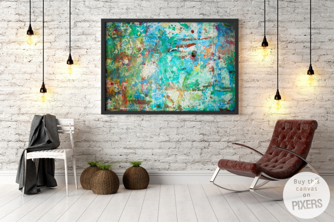 Watercolor • Living room - Contemporary