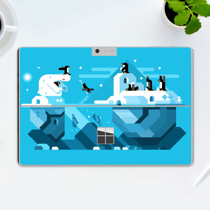 Floating ice floes • Futuristic - Office - Teenager's room