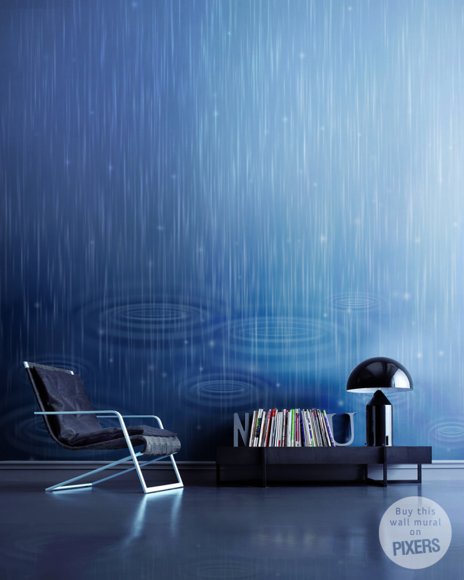 Rain • Futuristic - Living room