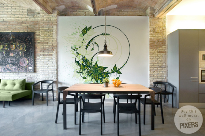 Floral Ornament • Dining room - Industrial