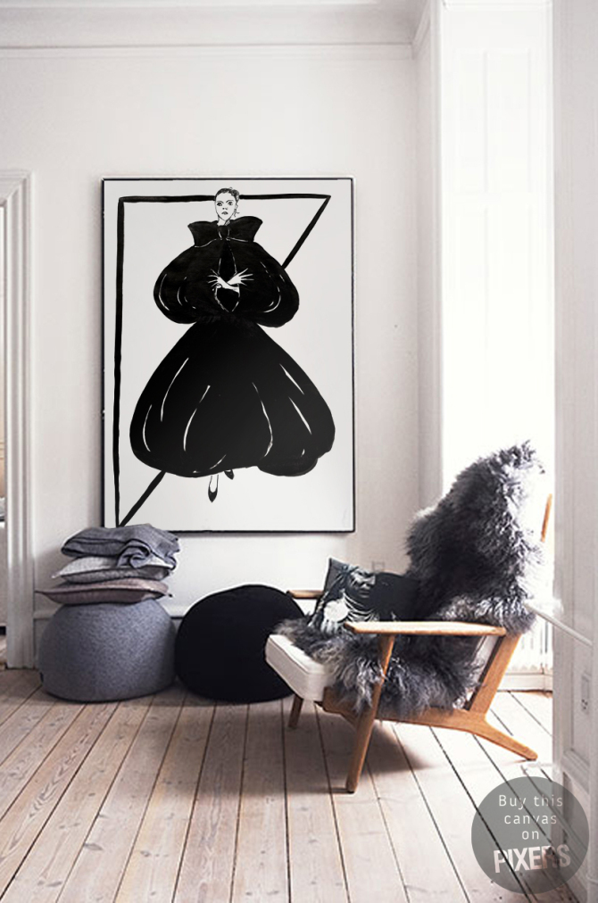 Mademoiselle Noir • Industrial - Living room
