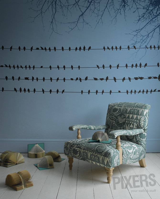 Birds on Wires • Living room - Rustic