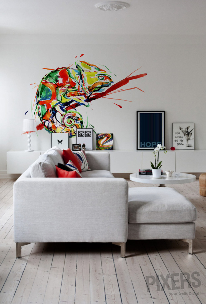 Colorful Chameleon • Scandinavian - Living room