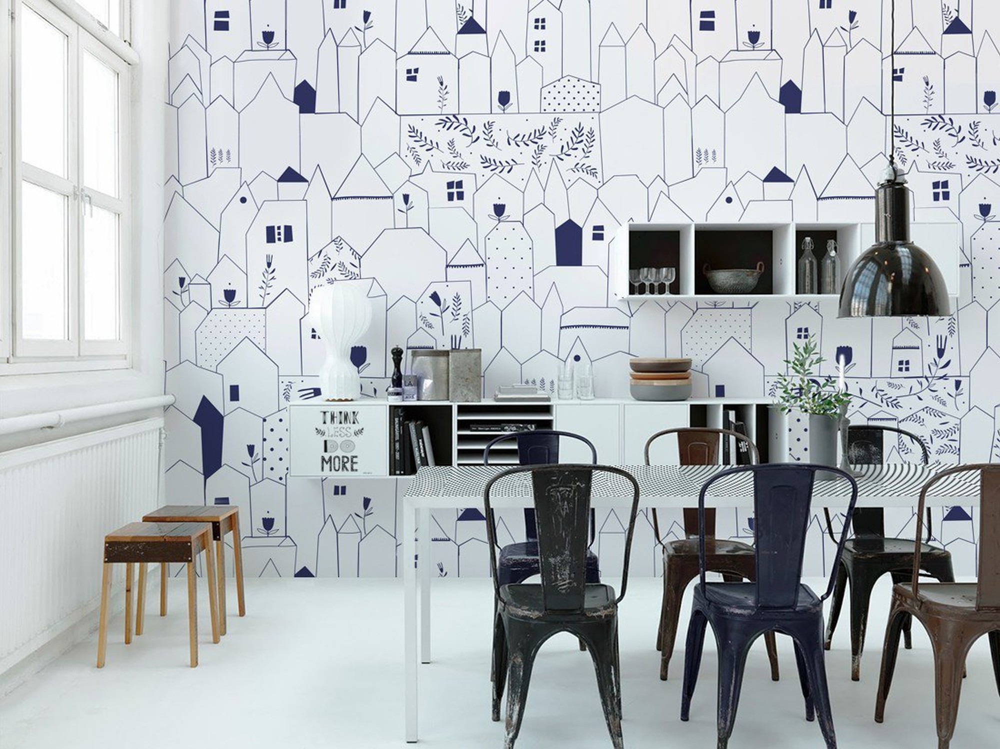 Subtle Patterns • Dining room - Scandinavian - Abstraction - Art & lifestyle - Wall Murals - Stickers