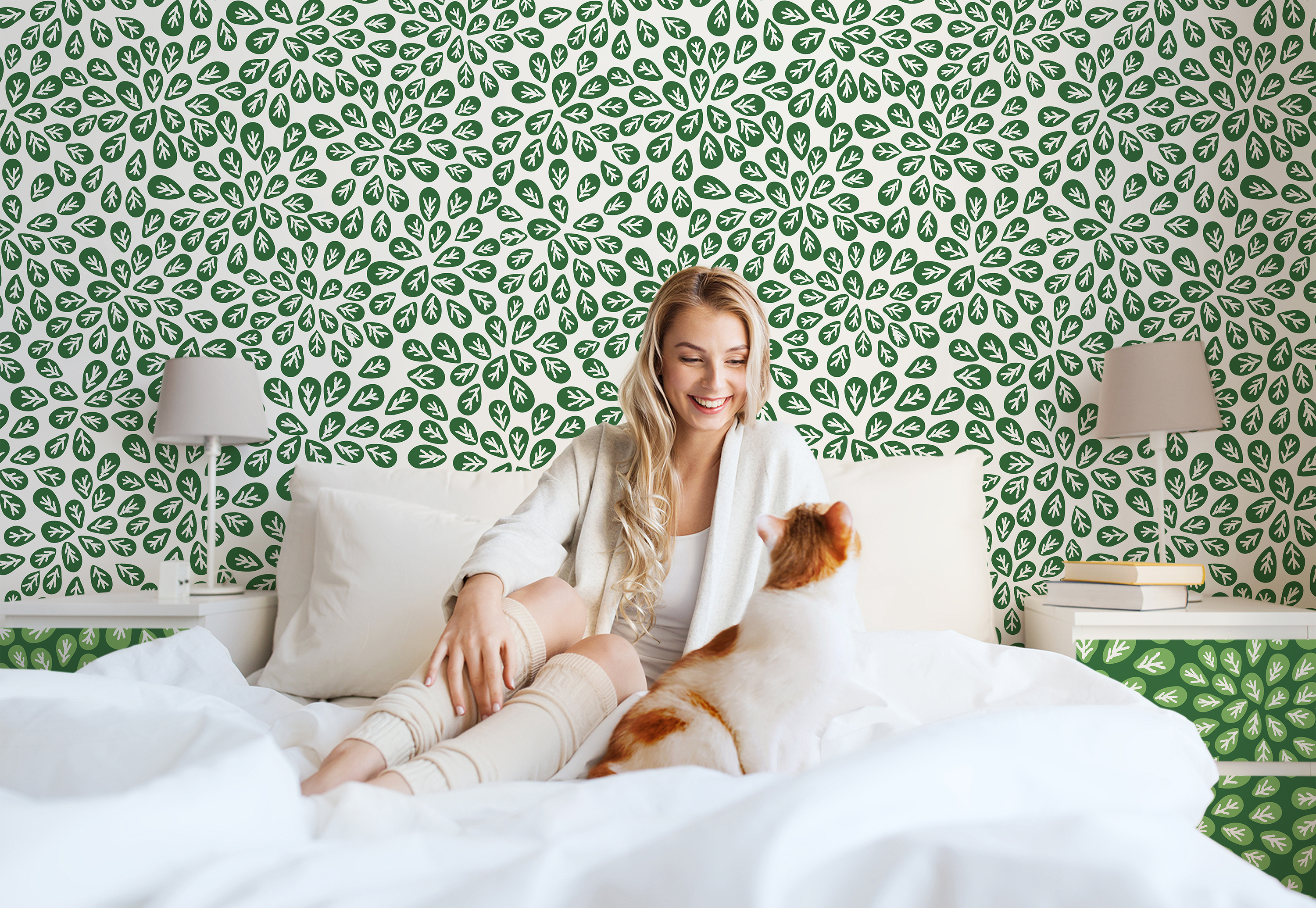 Green energy • Contemporary - Bedroom - Flowers and plants - Wall Murals - Stickers