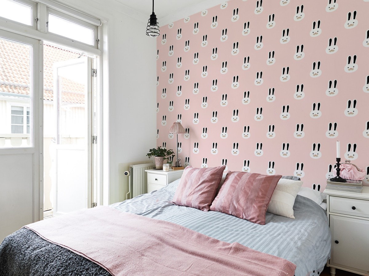 Easter pink • Living room - Contemporary - Animals - Wall Murals