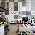 Wall Mural & Sticker - Industrial Living Room