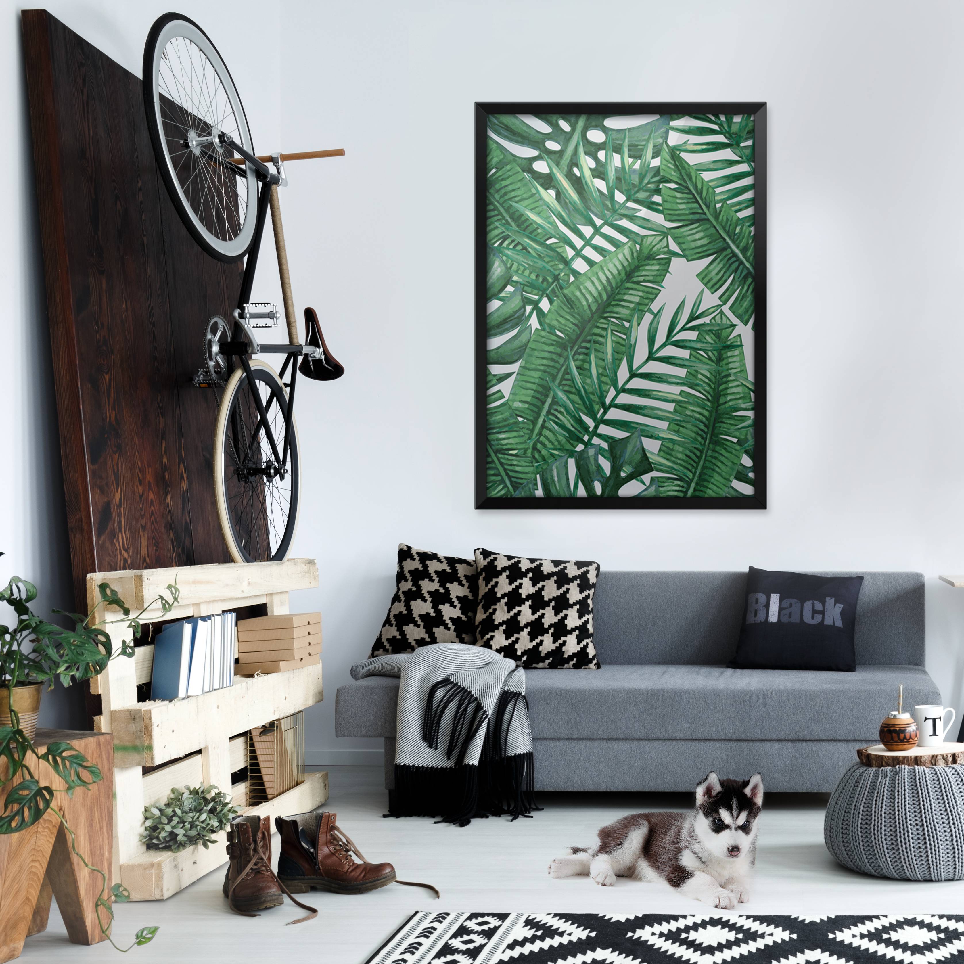 Green fern • Living room - Rustic - Nature - Posters