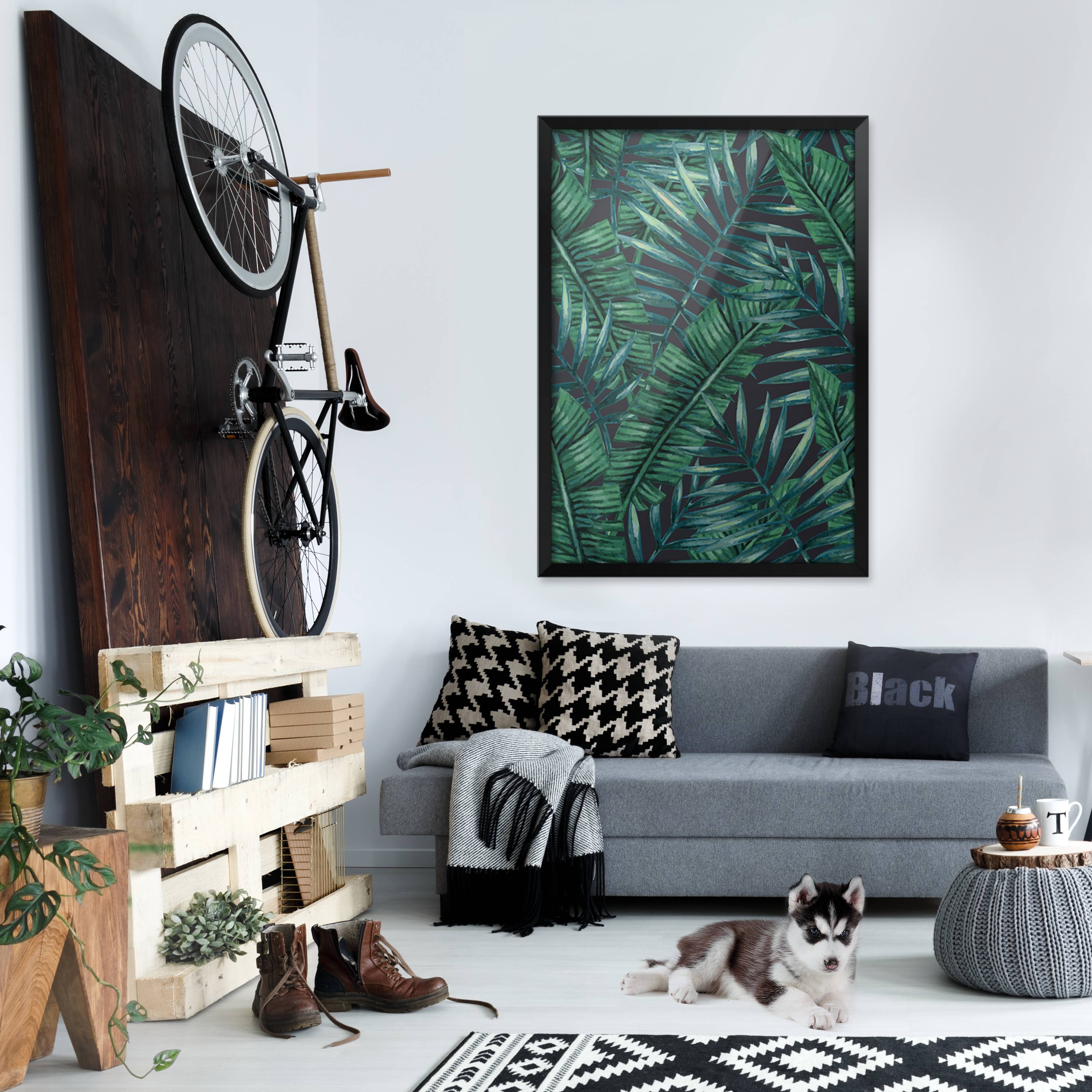 ferns in the living room • Living room - Rustic - Nature - Prints - Posters