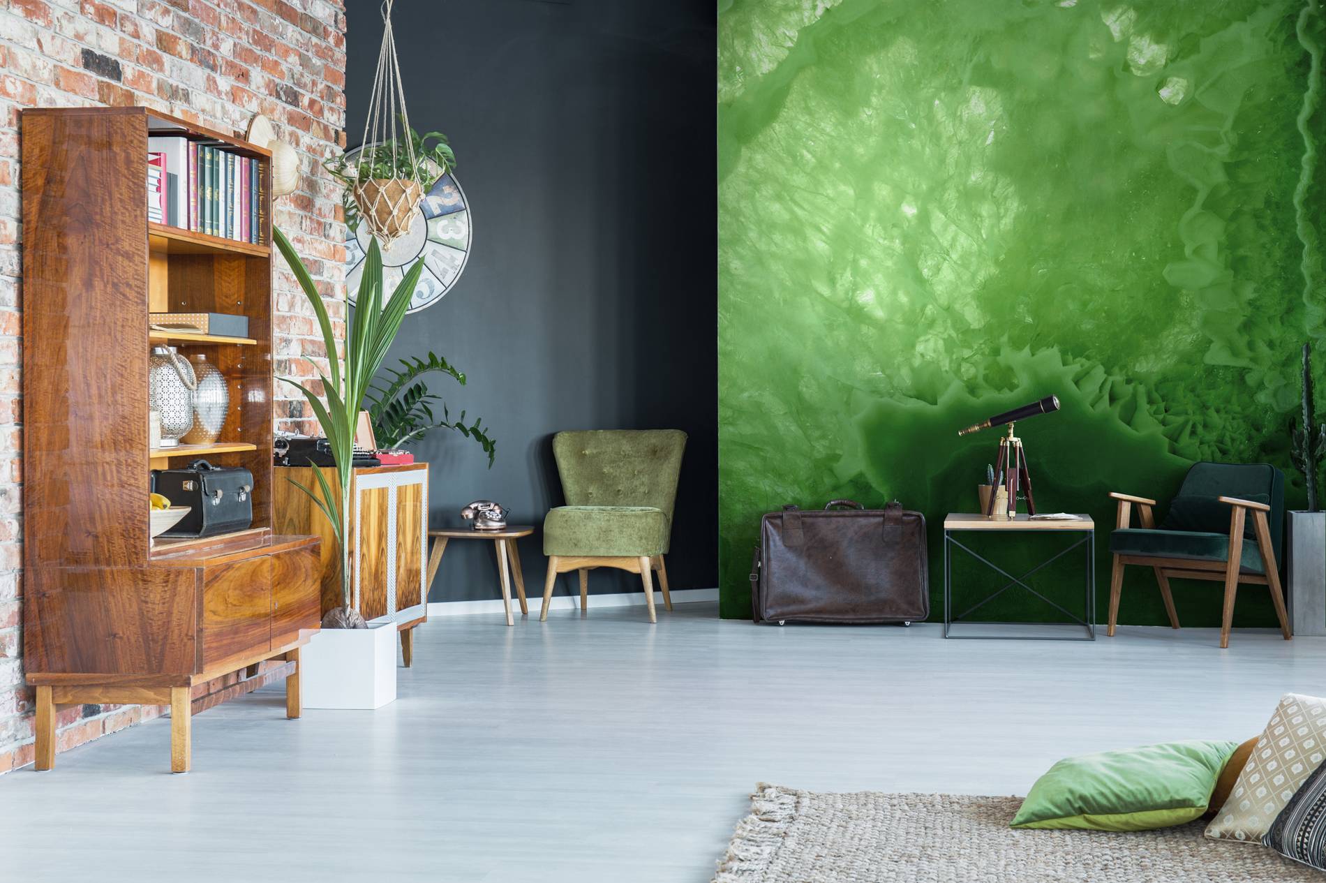 Green substance • Living room - Contemporary - Nature - Wall Murals