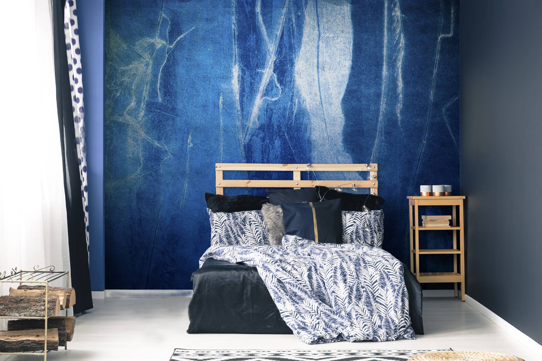 Cornflower dreams • Contemporary - Bedroom - Abstraction - Wall Murals