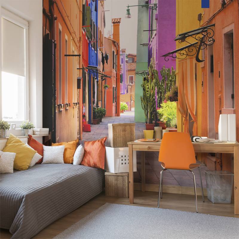 Colorful Venica alley • Contemporary - Office - Architecture and buildings - Wall Murals