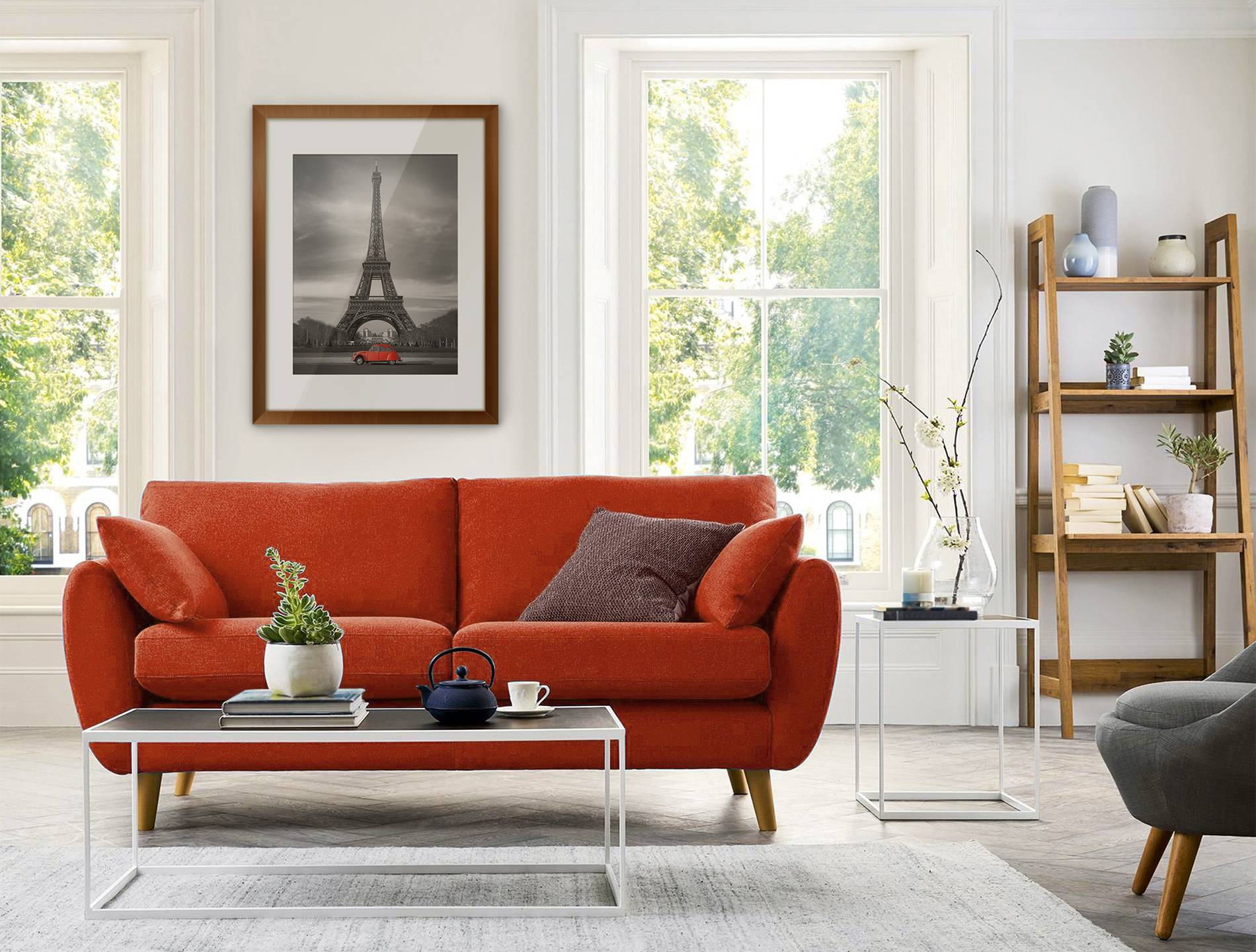 Parisian accent • Living room - Contemporary - Architecture and buildings - Prints - Posters