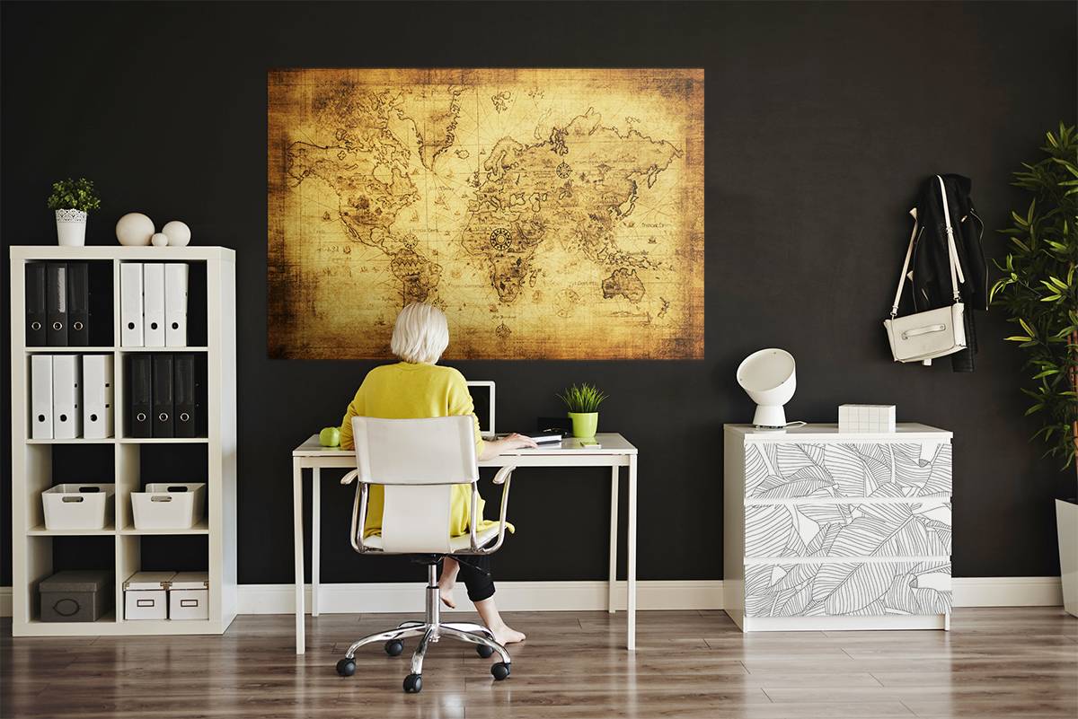 Pirates map • Contemporary - Office - Posters - Stickers - Maps and flags