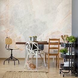 Vinyl Wall Mural - Beige clouds