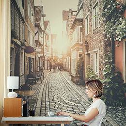 Wall mural - Streets and alleys