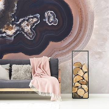 Fototapete - Querschnitt des Minerals