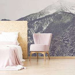 Fototapete - Berge im Nebel