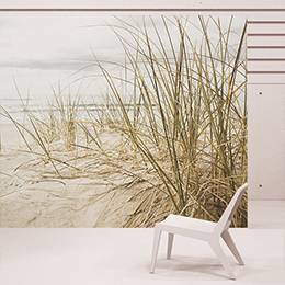 Fototapete - Gras am Strand