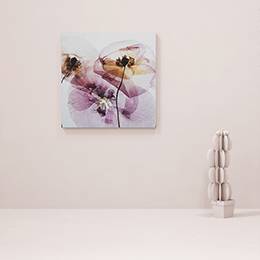 Leinwandbild - Pinke Blumen