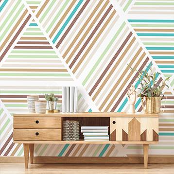 Fototapete - Retro Streifen