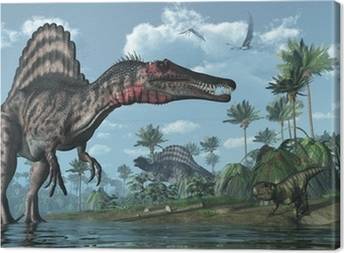 Dinozorlar Tuval Baskilar