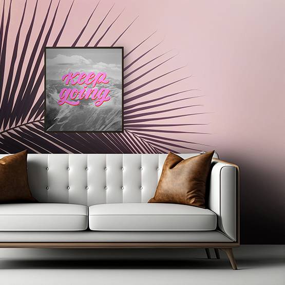 pink palm tree wallpaper