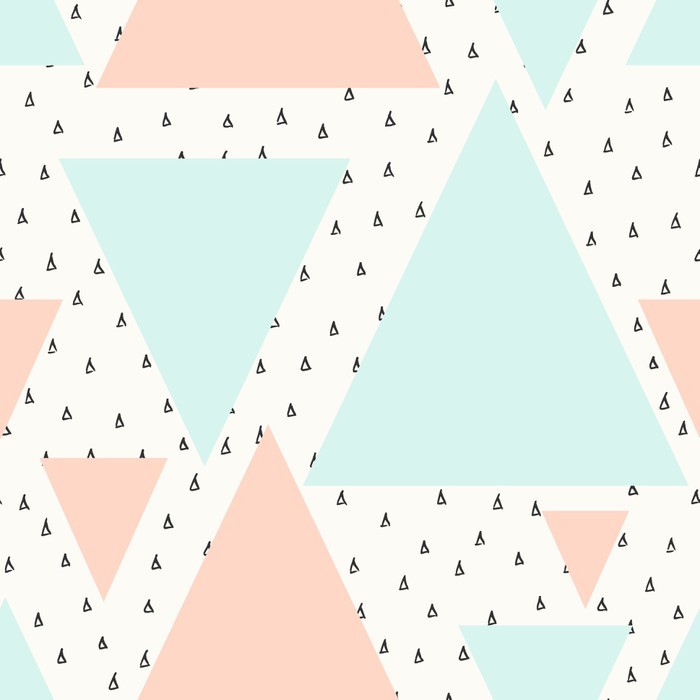 Abstract Geometric Pattern Self-Adhesive Wall Mural -