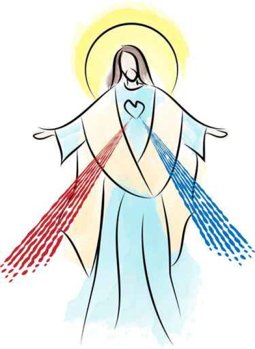 Jesus Christ the Risen Lord, Sacred Heart Divine Mercy Canvas Print