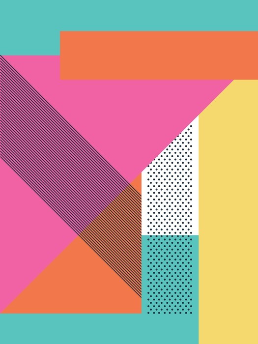 Abstract retro 80s background with geometric shapes and pattern. Material design wallpaper. Wall Abstract retro 80s background with geometric shapes and pattern. Material design wallpaper. Wall