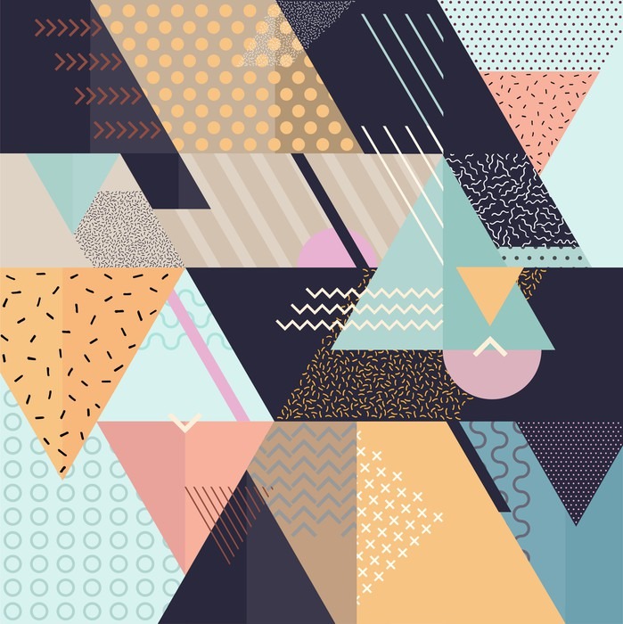 Art geometric background Wall Mural - Vinyl - Graphic Resources