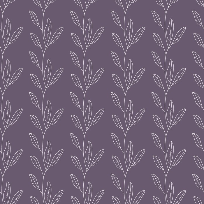 Plant Seamless Pattern Wall Mural - Vinyl - 