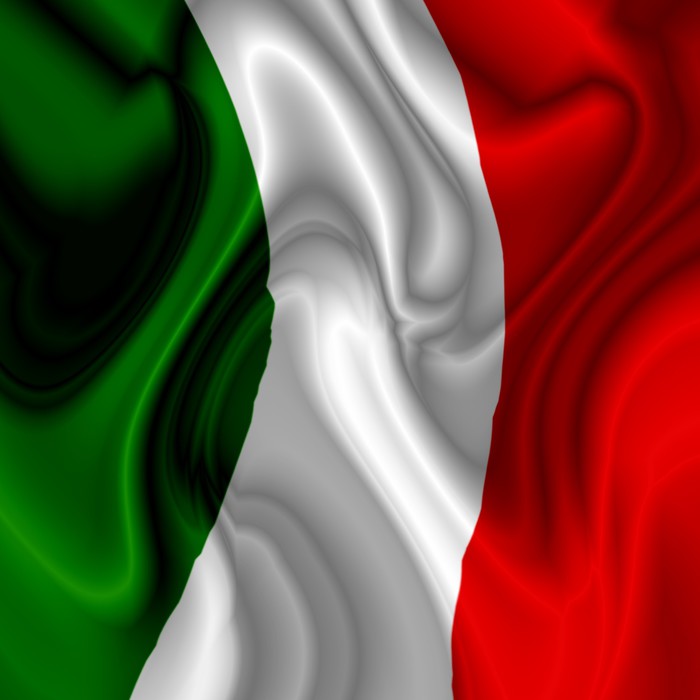 Couverture en molleton Italien de carte Drapeau 