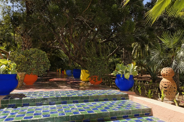 Les Belles Couleurs Du Jardin De Majorelle A Marrakech Au Maroc