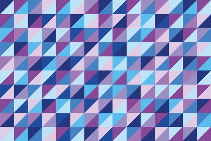 Carta da parati sfondo geometrico di triangoli in tonalità di blu e ... Tonalità di blu