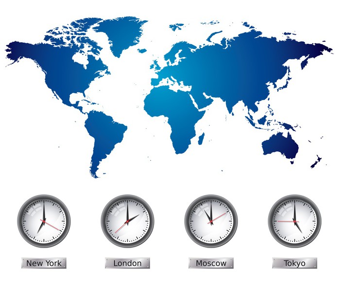 World Map And Time Zone Clocks Wall Decal Pixers We Live To Change World Map And Time Zone Clocks Wall Decal Decals