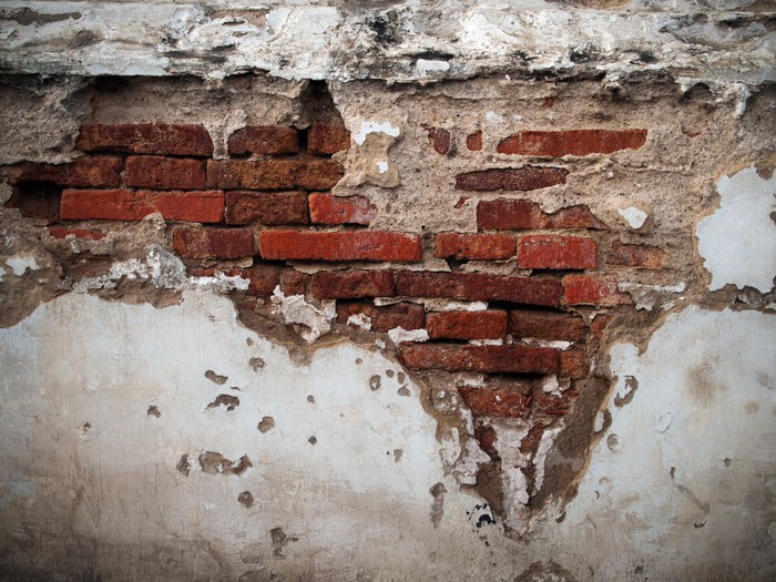 Old Broken Brick Wall Sticker Pixers We Live To Change Old Broken Brick Wall Pixerstick Sticker Styles
