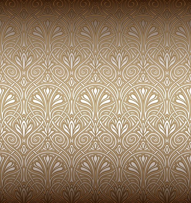 seamless art nouveau pattern wall mural pixers we live to change