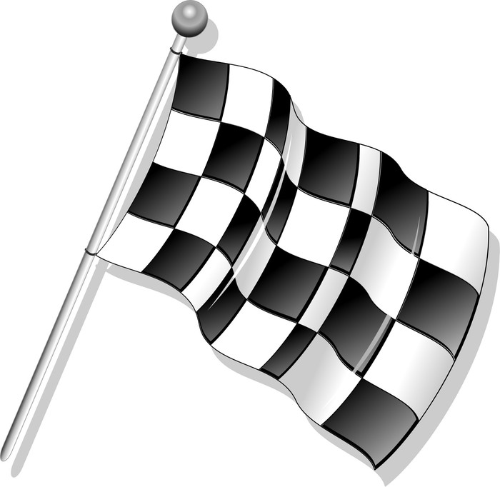 Fotomural Bandiera de Formula 1 Formula 1 Scacchi bandera Vector
