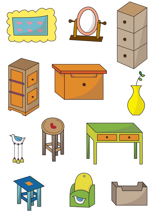 Vinilo Pixerstick Muebles de dibujos animados Icon • Pixers® - Vivimos