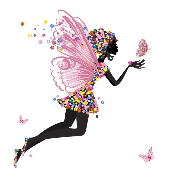 Poster Papillon de vol Petite Fée 